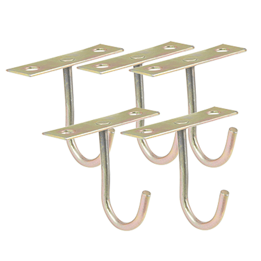Harfington 5 Pcs Bronze Tone T Shaped Ceiling Mounted Metal Hook Hanger