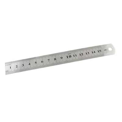 Harfington Stainless Metal 15cm Leangth Measuring Long Straight Ruler