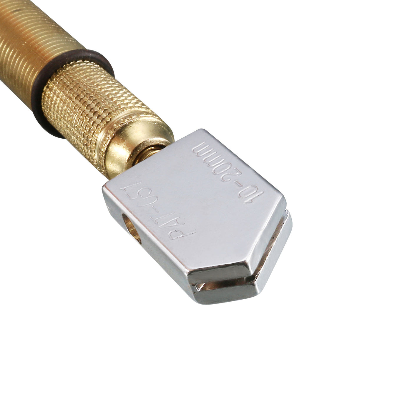 Harfington 10mm-20mm Cutting Depth Golden Antislip Handle Oil Feed Glass Cutter Tool