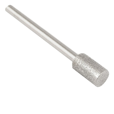Harfington 5 Pcs 6mm Cylinderical Nose Grinding Head Diamond Mounted Point