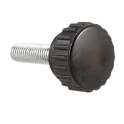 Harfington 8mm Dia 30mm Long Male Thread Knurled Thumb Screw Grip Knob
