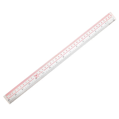 Harfington 40cm 16 Inch Length Measure Clear Plastic Straight Edge Ruler