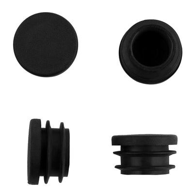 Harfington Uxcell Furniture 25mm Diameter Black Plastic Screw Type Caps Covers 10 Pcs