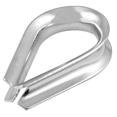 Harfington 10 x 4mm 5/32" Marine Heart Shaped Wire Rope Thimbles Lifting Gear 304 Stainless Steel