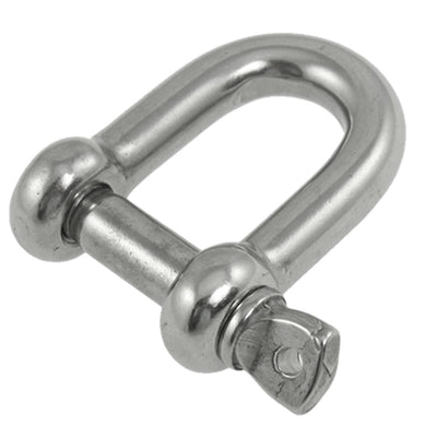 Harfington 10mm 3/8" Rigging Screw Pin D Pattern Chain Shackle 304 Stainless Steel