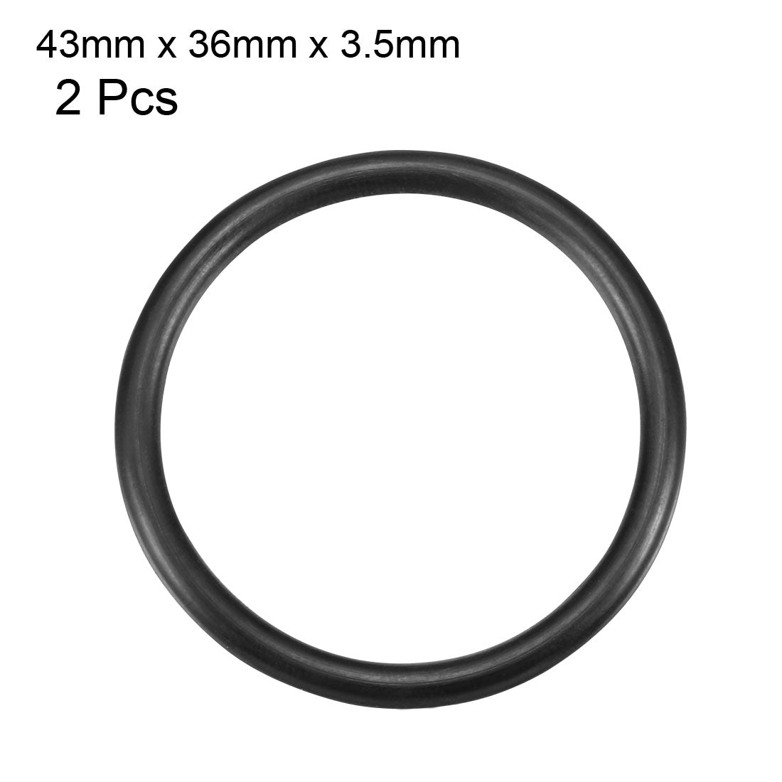 Harfington Nitrile Rubber O-Rings Metric Buna-N Sealing Gasket Pack of 2