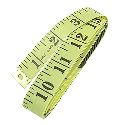 Harfington Tailor Seamstress 60" Tape Measure Cloth Ruler Yellow Black