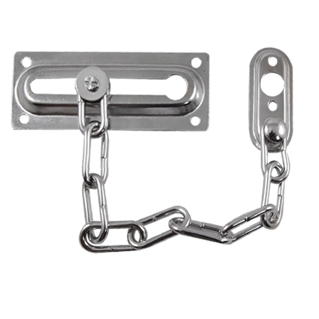 Harfington 0.16" Bore Diameter Silver Tone Metal Door Chain Guard