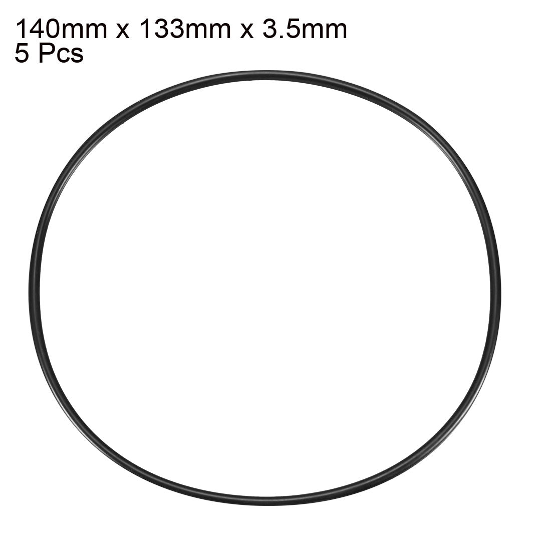 Harfington Nitrile Rubber O-Rings Metric Buna-N Sealing Gasket Pack of 5