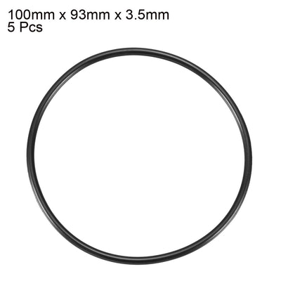 Harfington Nitrile Rubber O-Rings Metric Buna-N Sealing Gasket Pack of 5