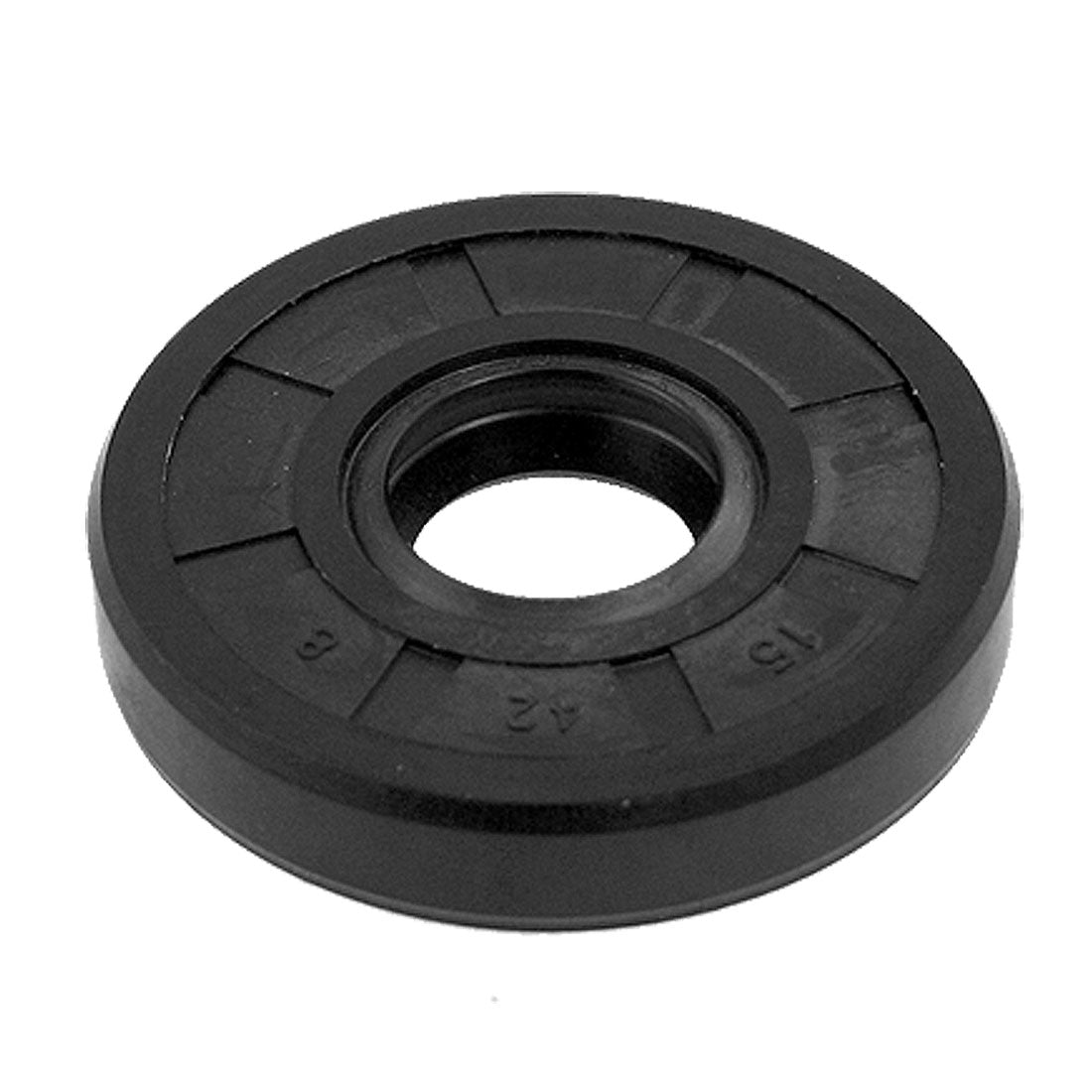 Harfington 0.59"x1.65"x0.31" 15x42x8mm Metric Rotary Shaft TC Double Lip Oil Seal