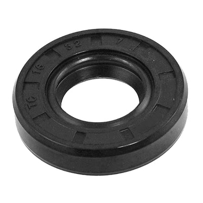 Harfington 16mm x 32mm x 7mm TC Steel Spring Rubber Coated Double Lip Oil Seal