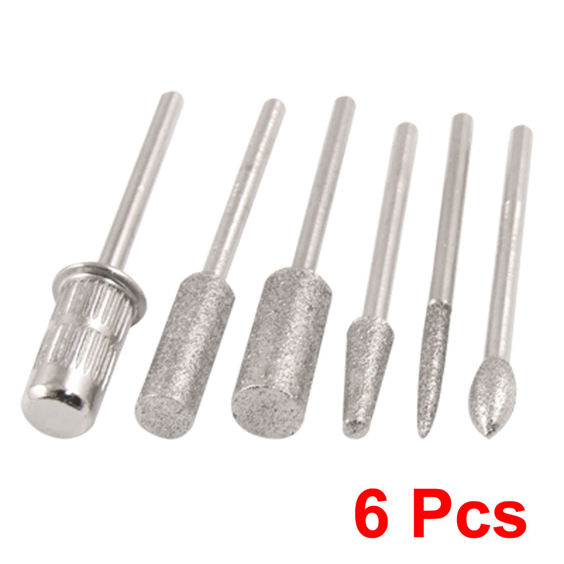 Harfington 6 in 1 2.2mm Mandrel Pedicure Manicure Nail Art File Polishing Bits Tool