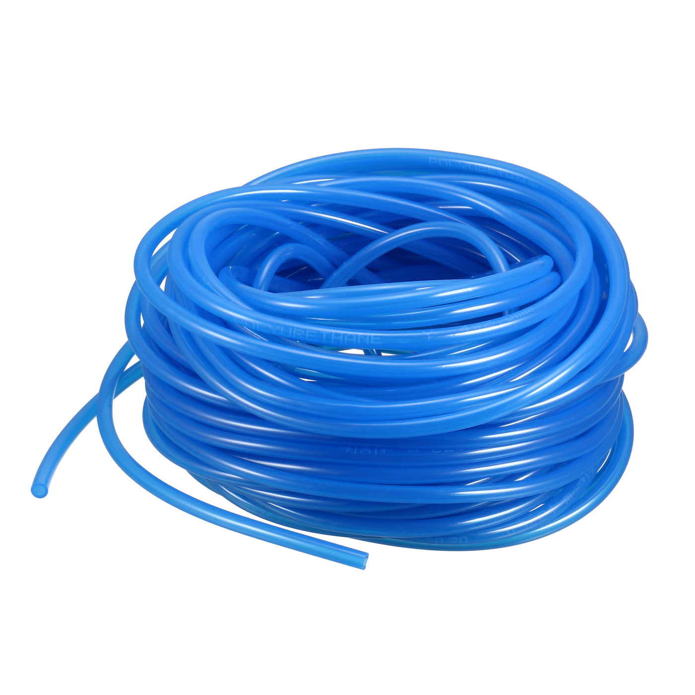 Harfington 15M 49.2Ft 4mm x 2.5mm PU Polyurethane Air Tubing Tube Pipe Blue
