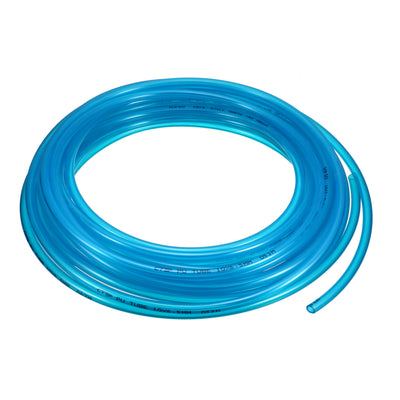 Harfington 15M 49.2Ft 10mm x 6.5mm Pneumatic Polyurethane PU Air Hose Tube Clear Blue