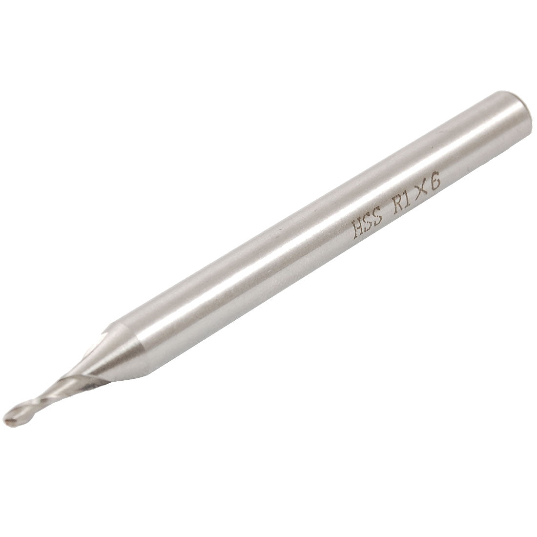 Harfington Radius 1mm 2 Flutes HSS Ball Nose End Mill for Cutting Copper