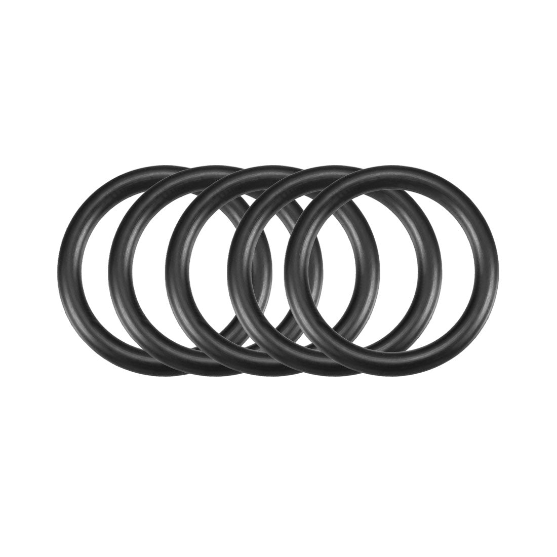 Harfington Nitrile Rubber O-Rings Metric Buna-N Sealing Gasket Black Pack of 50