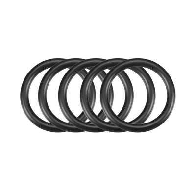 Harfington Nitrile Rubber O-Rings Metric Buna-N Sealing Gasket Black Pack of 50