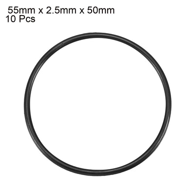 Harfington Nitrile Rubber O-Rings Metric Buna-N Sealing Gasket Pack of 10