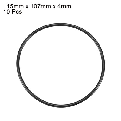Harfington Nitrile Rubber O-Rings Metric Buna-N Sealing Gasket Pack of 10