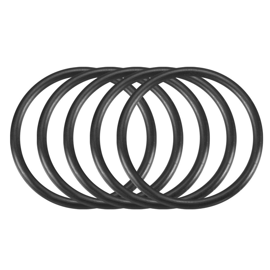 Harfington Nitrile Rubber O-Rings Metric Buna-N Sealing Gasket Black Pack of 50