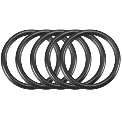 Harfington Nitrile Rubber O-Rings Metric Buna-N Sealing Gasket Black Pack of 50