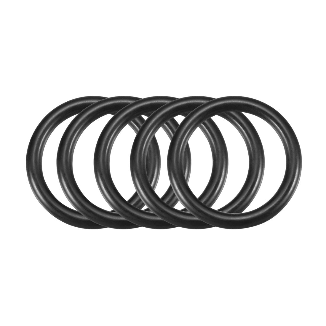 Harfington Nitrile Rubber O-Rings Metric Buna-N Sealing Gasket Black Pack of 50