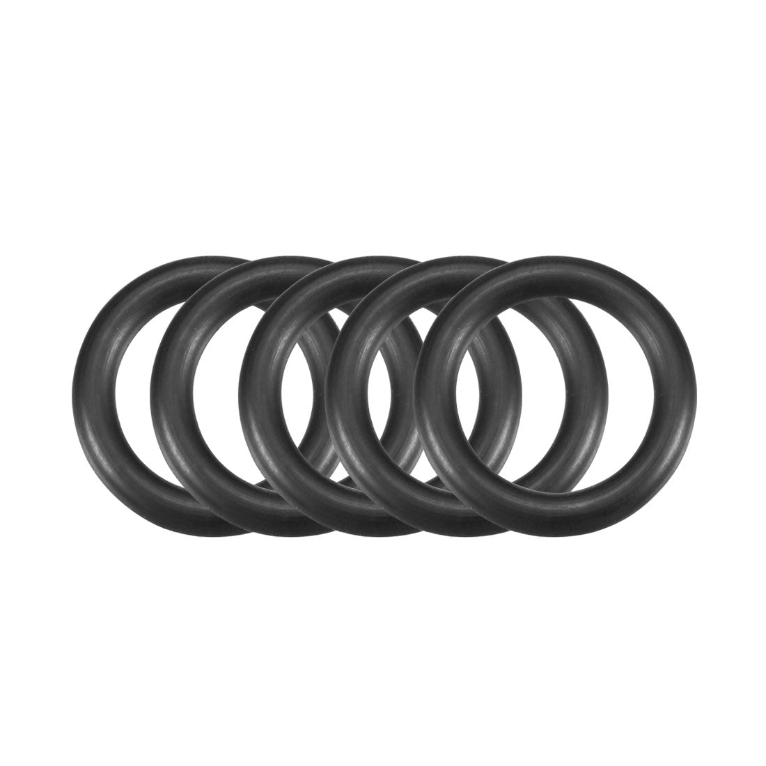Harfington Nitrile Rubber O-Rings Metric Buna-N Sealing Gasket Black Pack of 50