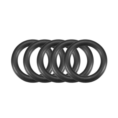 Harfington Nitrile Rubber O-Rings Metric Buna-N Sealing Gasket Black Pack of 50
