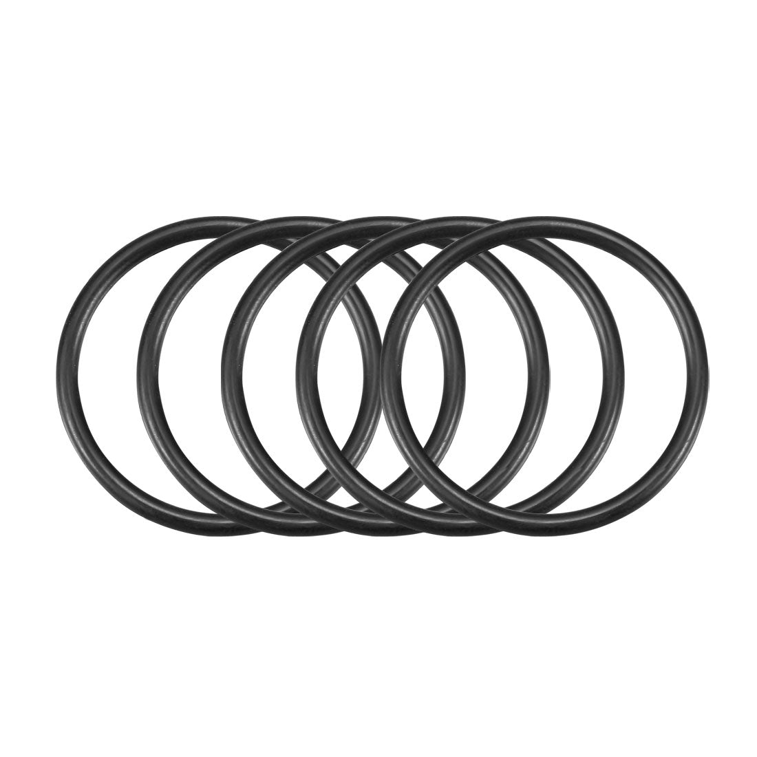 Harfington Nitrile Rubber O-Rings Metric Buna-N Sealing Gasket Black Pack of 50