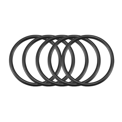 Harfington Nitrile Rubber O-Rings Metric Buna-N Sealing Gasket Black Pack of 50