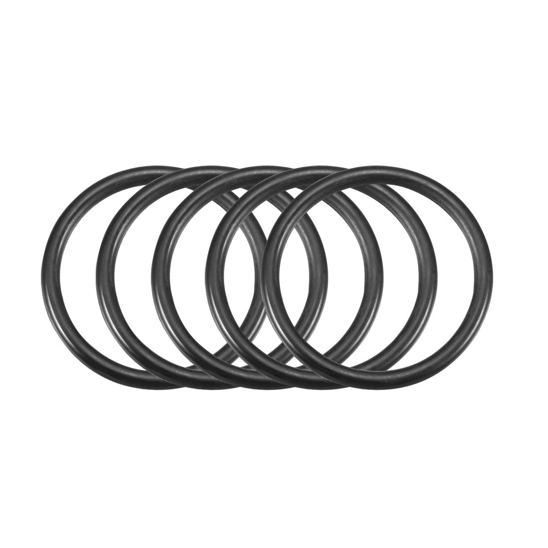 Harfington Nitrile Rubber O-Rings Metric Buna-N Sealing Gasket Black Pack of 50