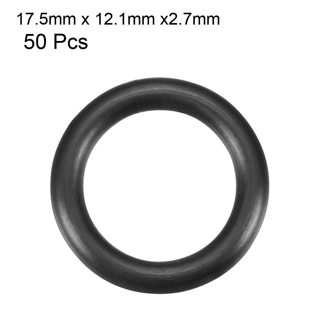 Harfington Nitrile Rubber O-Rings Metric Buna-N Sealing Gasket Black Pack of 50