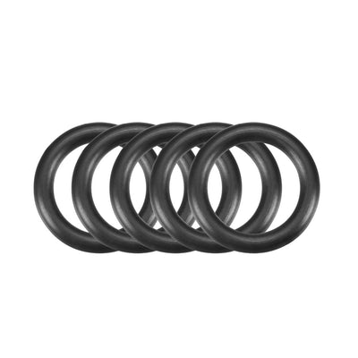 Harfington Nitrile Rubber O-Rings Metric Buna-N Sealing Gasket Black Pack of 50