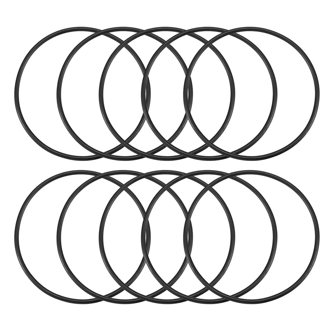 Harfington Nitrile Rubber O-Rings Metric Buna-N Sealing Gasket Pack of 10