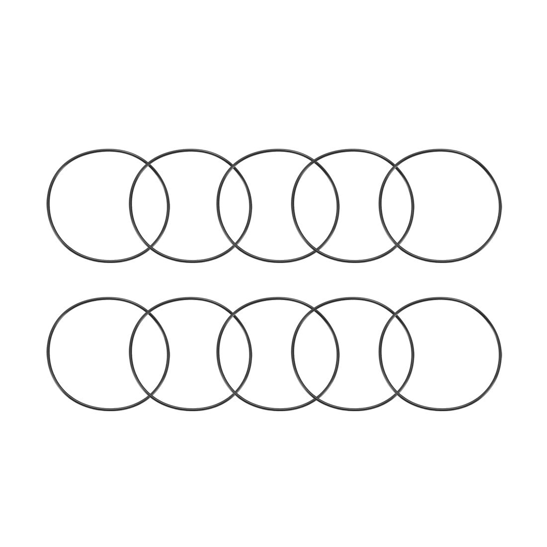 Harfington Nitrile Rubber O-Rings Metric Buna-N Sealing Gasket Pack of 10