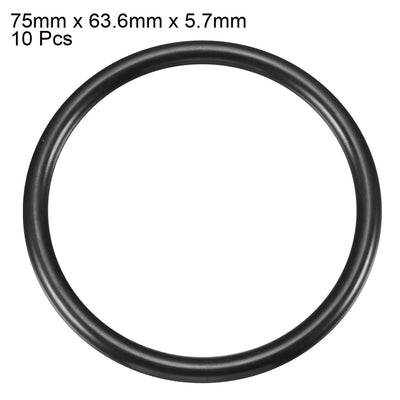 Harfington Nitrile Rubber O-Rings, Metric Buna-N Sealing Gasket Pack of 10