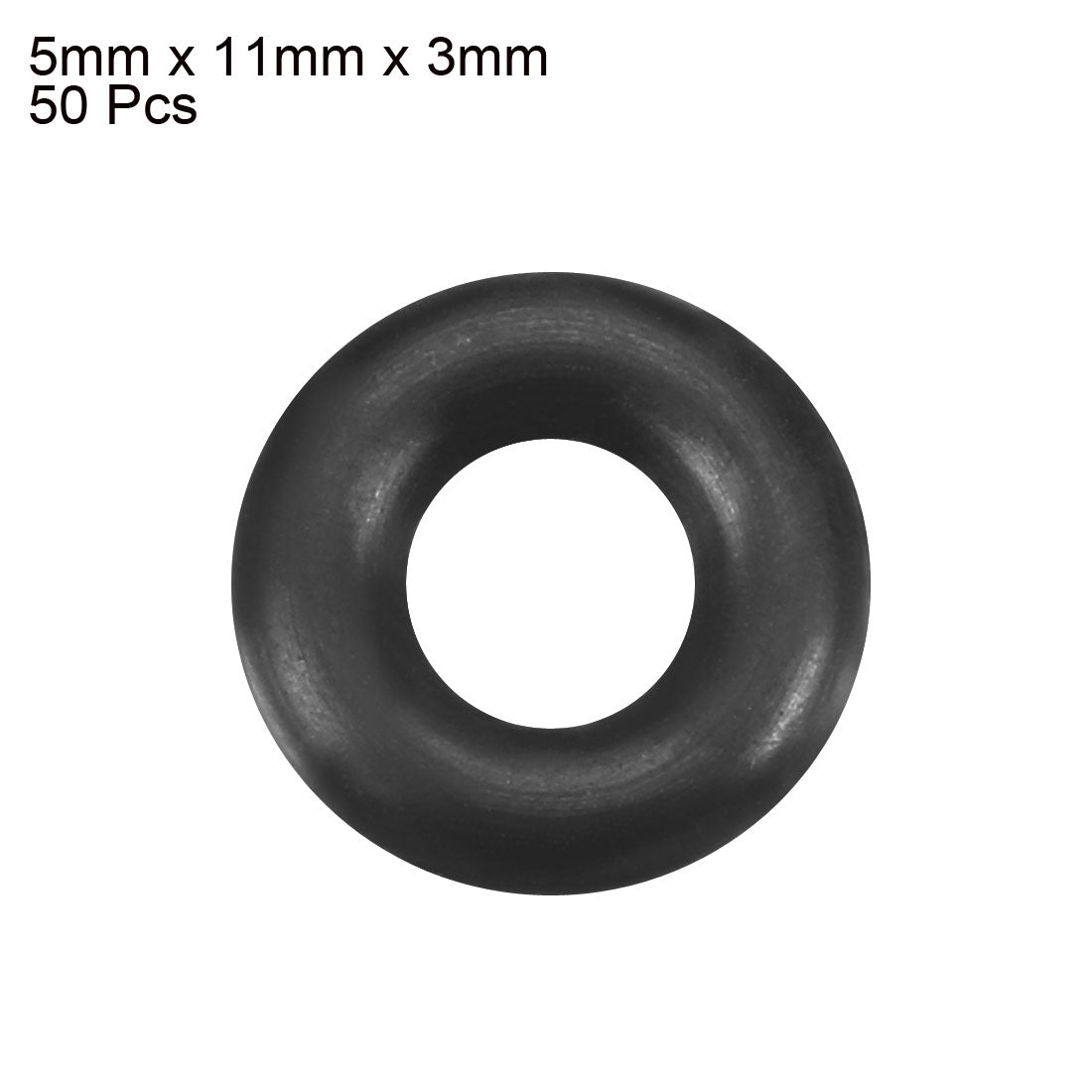 Harfington Nitrile Rubber O-Rings, Metric Buna-N Sealing Gasket 50Pcs