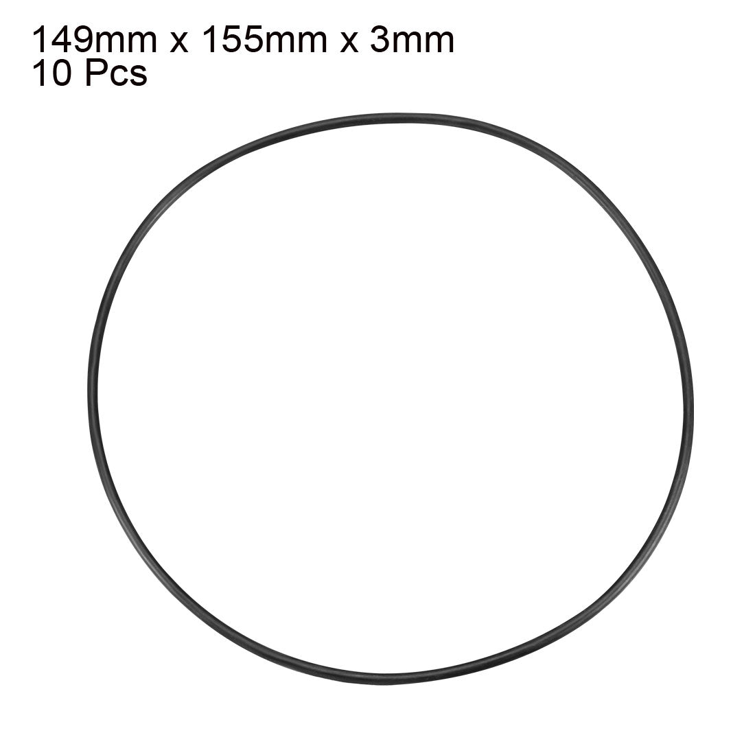 Harfington Nitrile Rubber O-Rings, Metric Buna-N Sealing Gasket Pack of 10