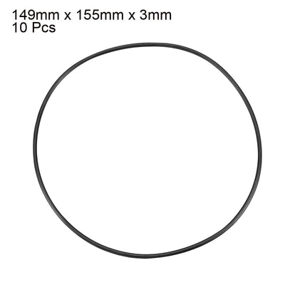Harfington Nitrile Rubber O-Rings, Metric Buna-N Sealing Gasket Pack of 10