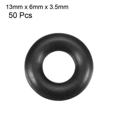 Harfington Nitrile Rubber O-Rings, Metric Buna-N Sealing Gasket 50Pcs