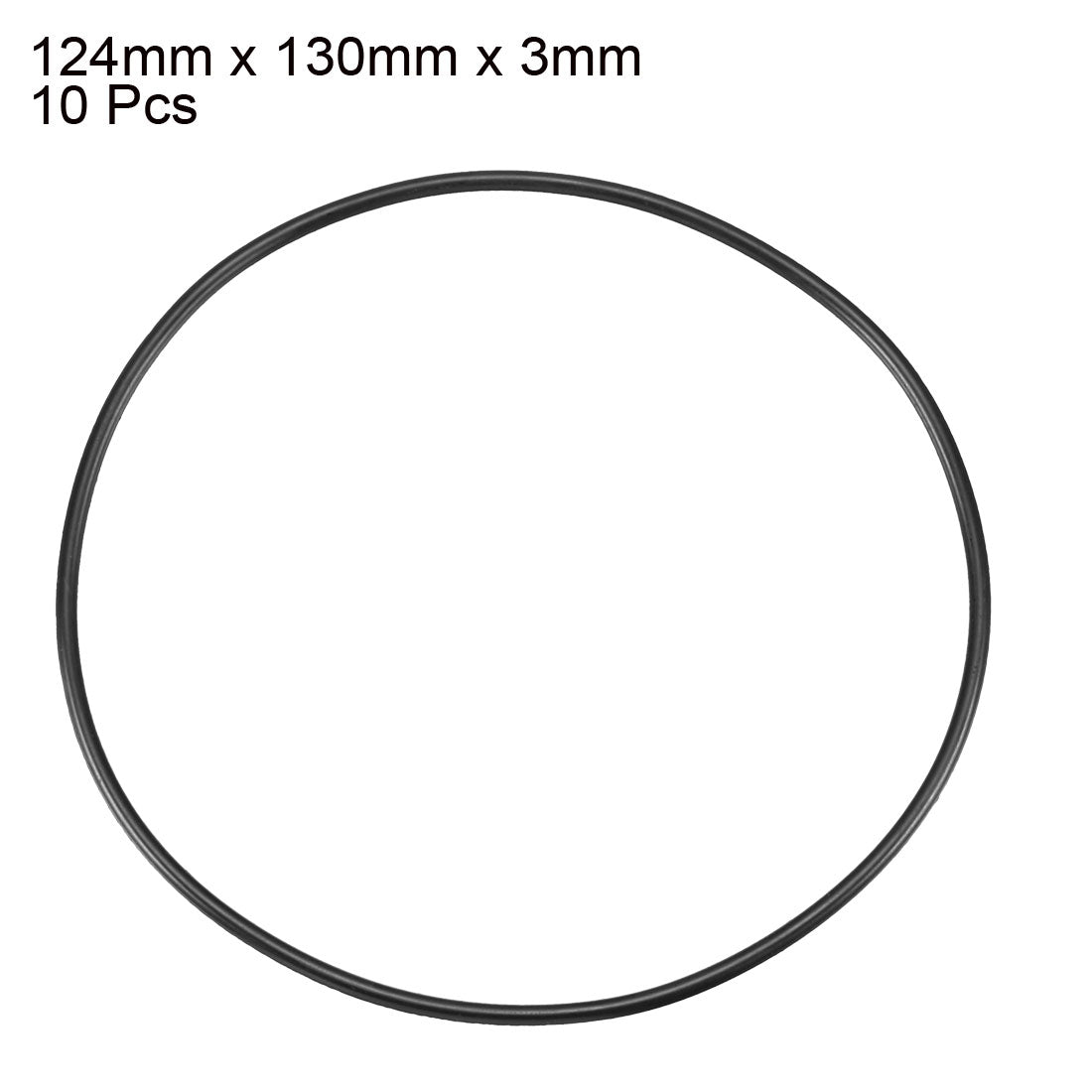 Harfington Nitrile Rubber O-Rings, Metric Buna-N Sealing Gasket Pack of 10
