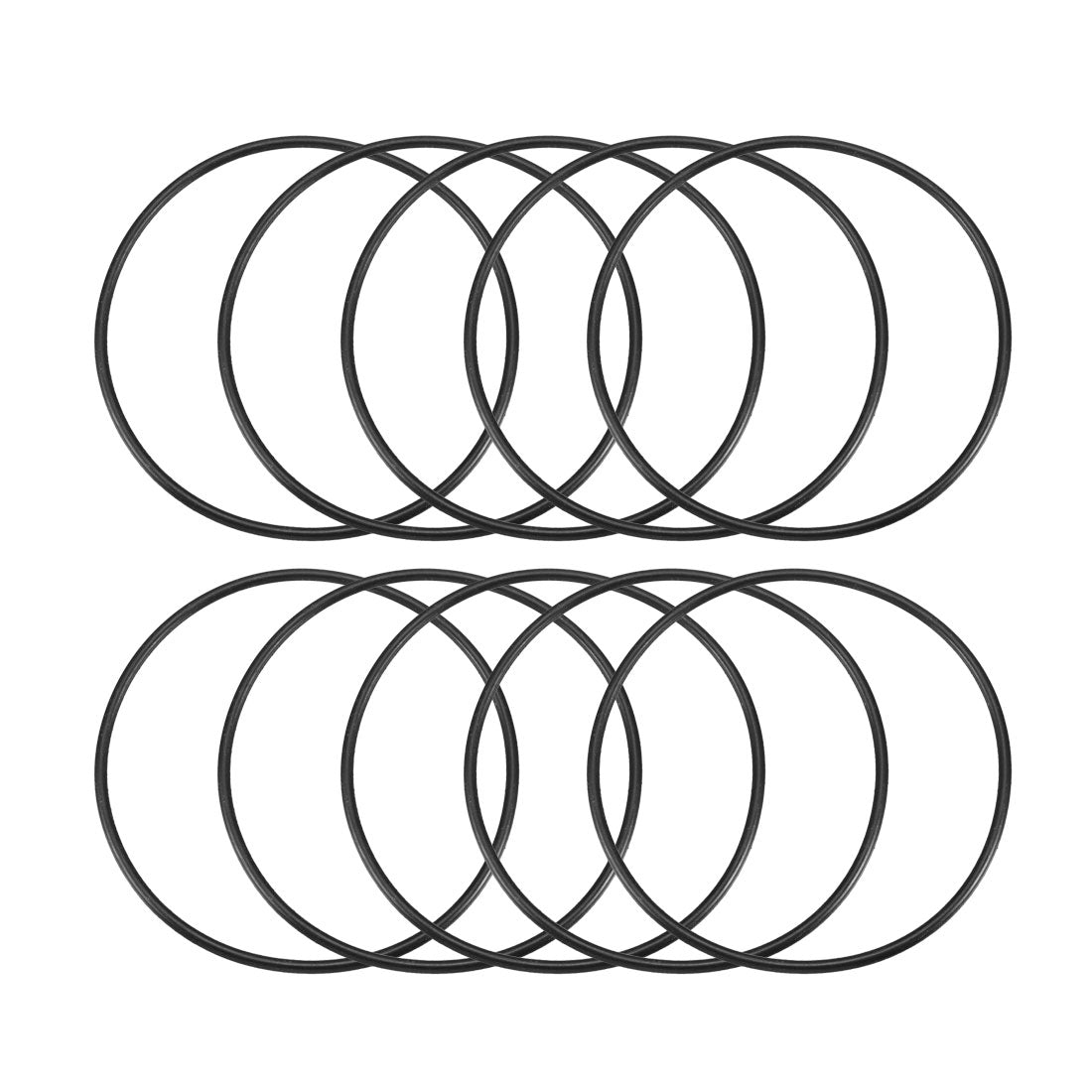 Harfington Nitrile Rubber O-Rings, Metric Buna-N Sealing Gasket Pack of 10
