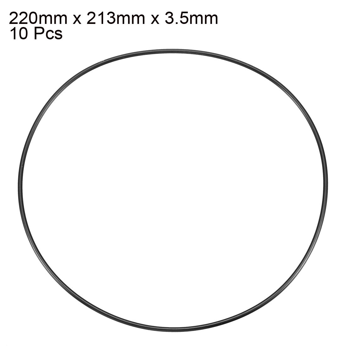 Harfington Nitrile Rubber O-Rings, Metric Buna-N Sealing Gasket Pack of 10