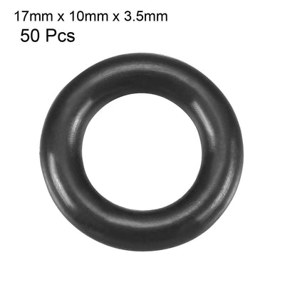 Harfington Nitrile Rubber O-Rings, Metric Buna-N Sealing Gasket 50Pcs