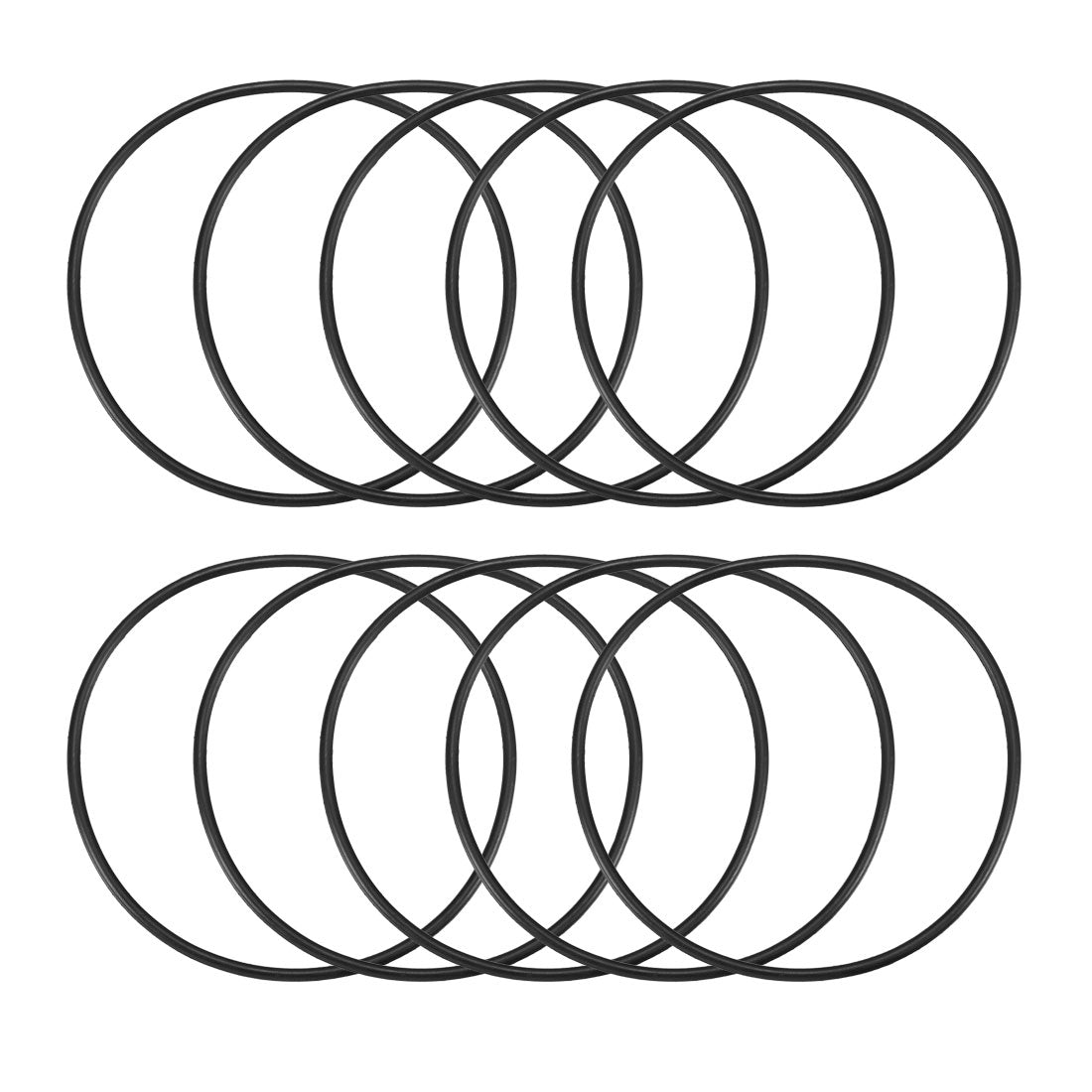 Harfington Nitrile Rubber O-Rings, Metric Buna-N Sealing Gasket Pack of 10