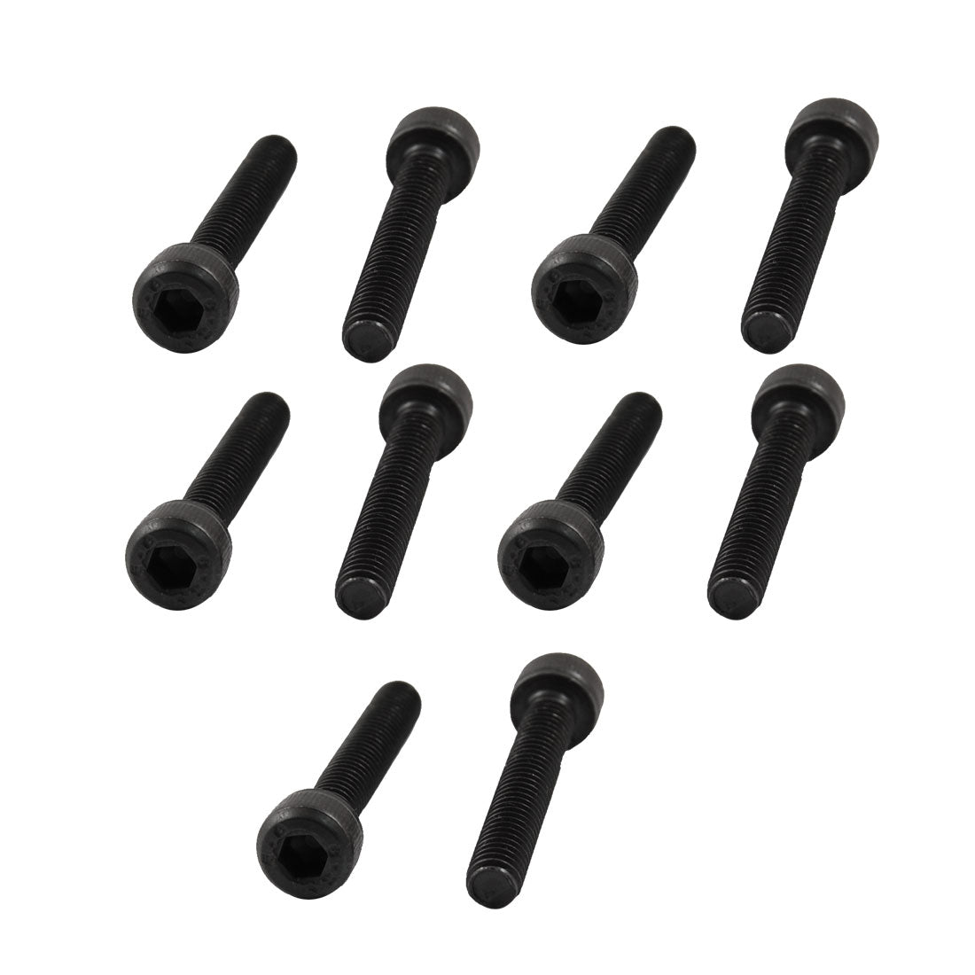 Harfington 10 Pcs M4x25 Metal Hex Socket Head Cap Screws Fastener 5/32" x 63/64"