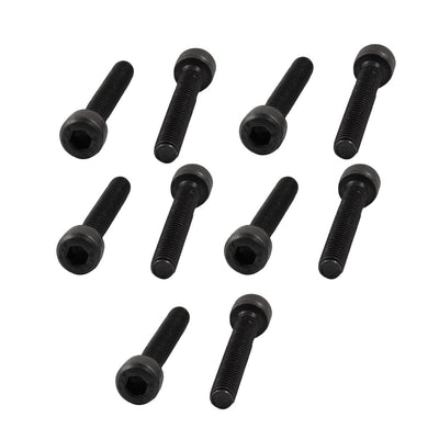 Harfington 10 Pcs M4x25 Metal Hex Socket Head Cap Screws Fastener 5/32" x 63/64"