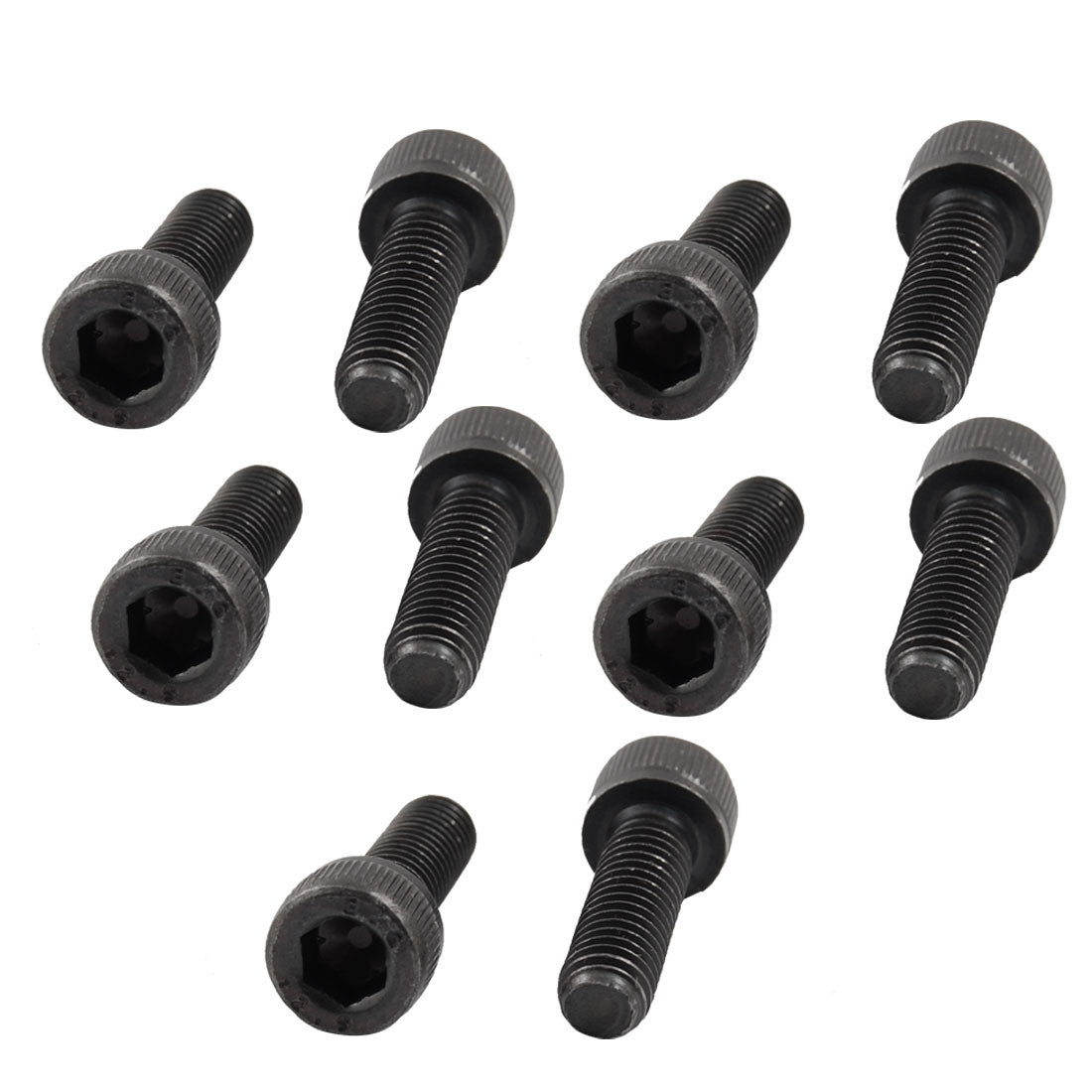 Harfington M6X20 15/64" x 25/32" Metal Hex Socket Head Cap Screws 10 Pcs