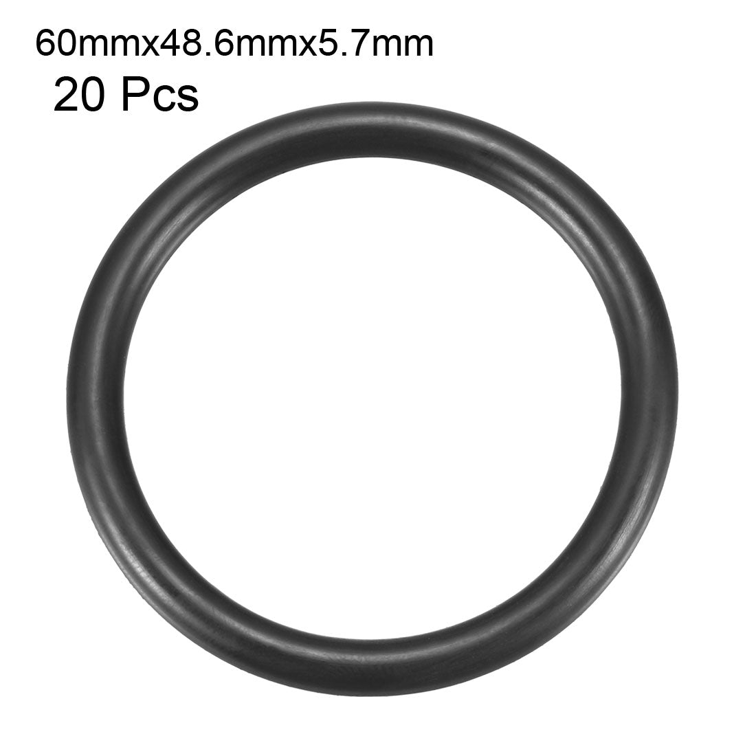 Harfington Nitrile Rubber O-Rings Metric Buna-N Sealing Gasket Black, Pack of 20